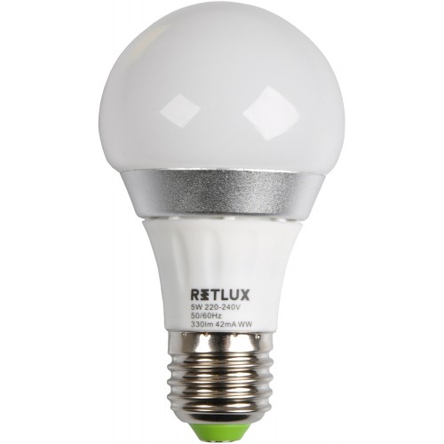 RETLUX REL 1 žárovka LED A60 5W E27 WW 50000988