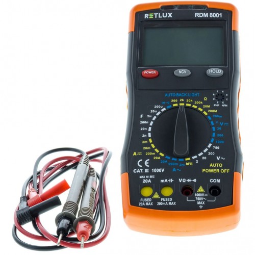 RETLUX RDM 8001 Digitální multimetr 50002707 RETLUX RDM 8001 Digitální multimetr 50002707