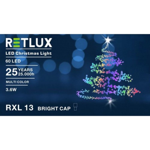 RETLUX RXL 13 60LED 6+5M MULTI Vánoční osvětlení 50001452 RETLUX RXL 13 60LED 6+5M MULTI Vánoční osvětlení 50001452
