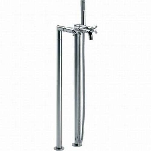 Roca Loft vanová kohoutková baterie se sprch. hadicí 1,75m na podlahu chrom 75A2743C00