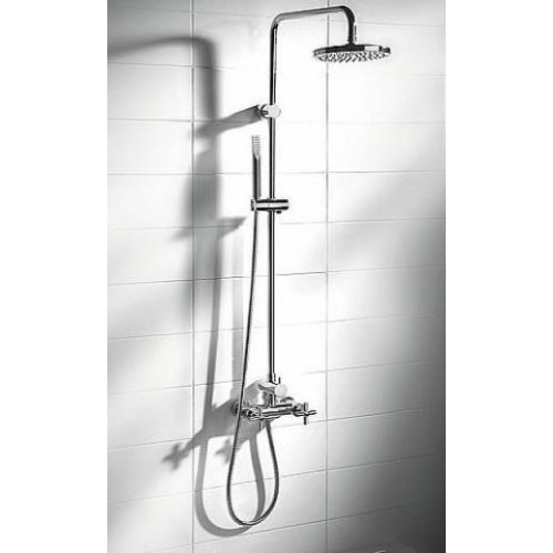 Roca Loft sprchový sloup s nástěnou baterií chrom 75A9743C00 Roca Loft sprchový sloup s nástěnou baterií chrom 75A9743C00