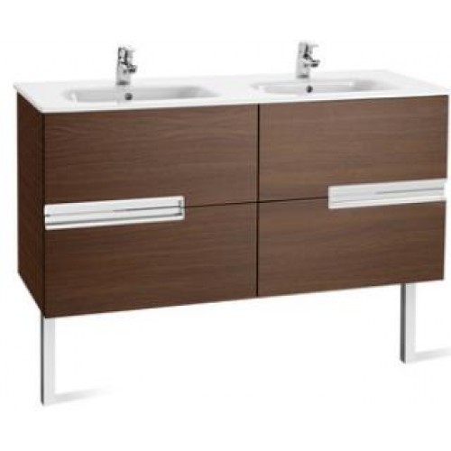 Roca Unik Victoria-N nábytková sestava 120cm s dvojumyvadlem, dub 7855830155