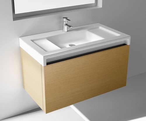 Roca Stratum skříňka 89 × 49,5 × 45cm pod umyvadlo, dýha dub 7856220609