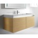 Roca Stratum skříňka 129 × 49,5 × 45cm pod umyvadlo, dýha dub 7856222609