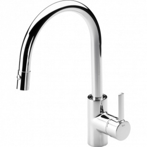 Roca Targo dřezová stojánková páková baterie otočná 2 oplachy chrom 75A8160C00 Roca Targo dřezová stojánková páková baterie otočná 2 oplachy chrom 75A8160C00