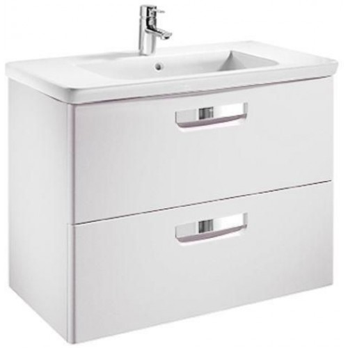 Roca The Gap umyvadlo 70 cm se skříňkou se dvěma zásuvkami, matná bílá 7855711576