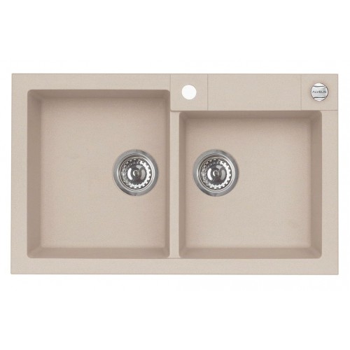 ALVEUS Rock 90 granitový kuchyňský dřez 780x480 mm, oat 1219053