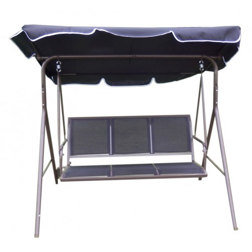 Houpačka zahradní COMFORT 170 x 110 x 153 cm, černá 117/1