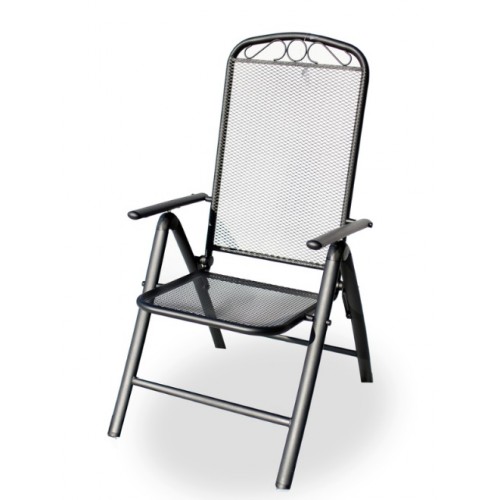 Křeslo zahradní ZWMC 38 kovové drátěné, černá 97/20