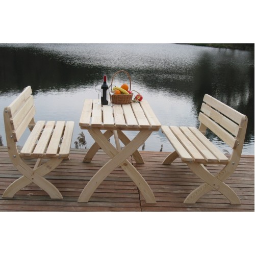 Lavice STRONG 150 x 51x 80 cm, přírodní, borovice 281/1