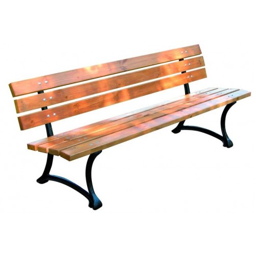 Parková lavice FSC, kov/borovice, lakovaná 243