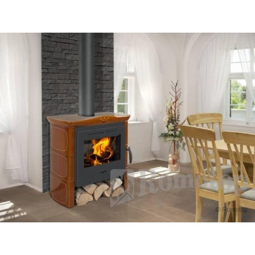 Romotop Altea krbová kachlová kamna s keramickým obkladem