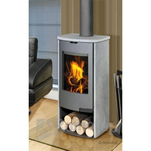 Romotop Tala 13 krbová kamna kámen, rádiusová dvířka Romotop Tala 13 krbová kamna kámen, rádiusová dvířka