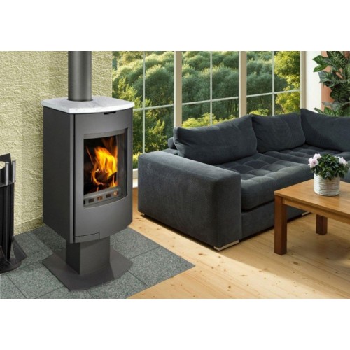 Romotop Tala 17 krbová kamna kámen, rádiusová dvířka