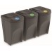 Prosperplast SORTIBOX Sada 3 odpadkových košů 3x35l, šedý kámen IKWB35S3