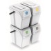 Prosperplast SORTIBOX II Sada 4 odpadkových košů 4x25l, bílá ISWB25S4