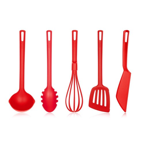 BANQUET Sada kuchyňského náčiní CULINARIA Red, 5 ks 28520135R BANQUET Sada kuchyňského náčiní CULINARIA Red, 5 ks 28520135R