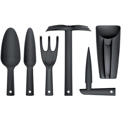 Prosperplast RESPANA GARDENING TOOLS SET Ruční nářadí, 6ks, antracit INWN01