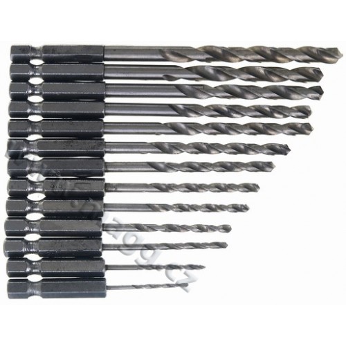 Vrtáky HSS univerzální, šestihranný úchyt 7ks/sa (1,5-6,0mm) 26207