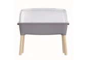 Prosperplast RESPANA PLANTER WOOD HIGH Set sadbovač 78 cm, šedý kámen ISEW780H