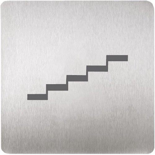SANELA SLZN 44M Piktogram schody, 120 x 120 mm, nerez 95449
