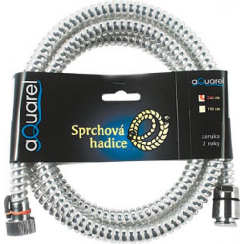 AQUALINE SPYRO plastová sprchová hadice, 150cm, chrom 11070