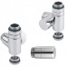 SAPHO LINA CP3021 CORNER COMBI připojovací sada ventilů termostatická, levé, chrom