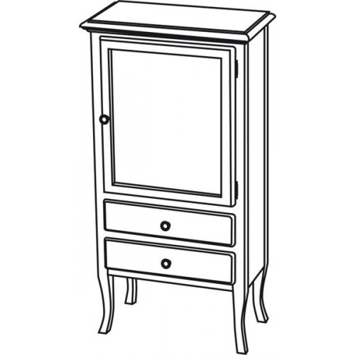 SAPHO RETRO 1691 skříňka 60x120x38cm, starobílá