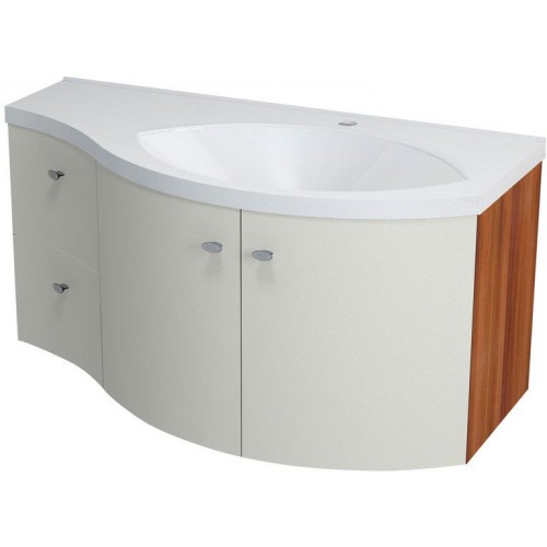 SAPHO AILA 55629 umyvadlová skříňka 110x39cm,vanilka/švestka SAPHO AILA 55629 umyvadlová skříňka 110x39cm,vanilka/švestka