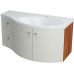 SAPHO AILA 55629 umyvadlová skříňka 110x39cm,vanilka/švestka