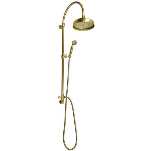 SAPHO VANITY sprchový sloup s připojením vody ze zdi, retro, bronz SET056 SAPHO VANITY sprchový sloup s připojením vody ze zdi, retro, bronz SET056