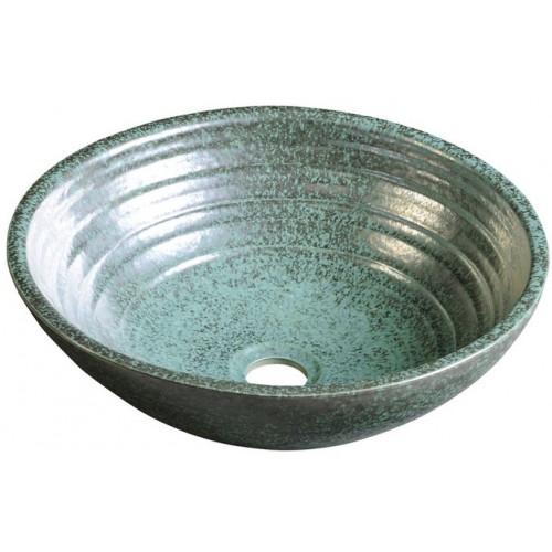 SAPHO ATTILA keramické umyvadlo, průměr 44cm, zelená měď DK006 SAPHO ATTILA keramické umyvadlo, průměr 44cm, zelená měď DK006