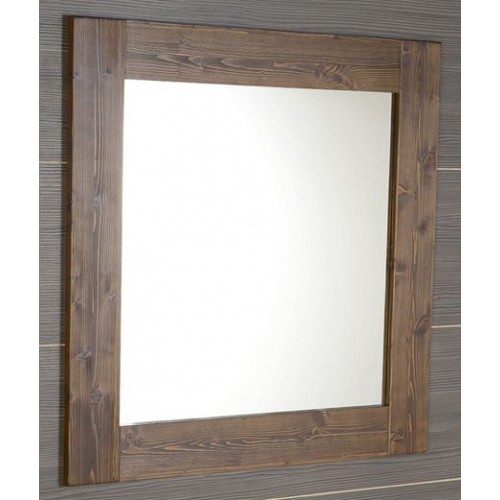 SAPHO BRAND zrcadlo 80x80x2cm, mořený smrk