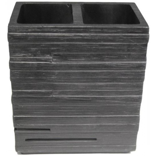SAPHO BRICK držák kartáčků na postavení, černá 22150210