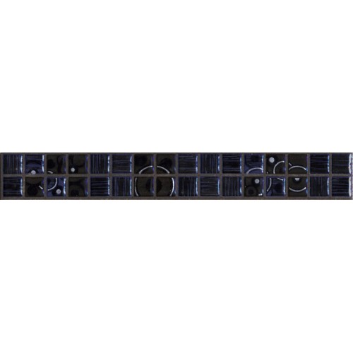 SAPHO COCKTAIL Cenefa Blue keramická listela 4x25 011411