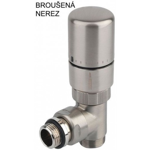 SAPHO CORNER COMBI připojovací sada ventilů termostatická, levé, nerez CP3521