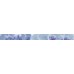 SAPHO DESERT Cenefa Fiore Azul keramická listela 4,5x50 DST016