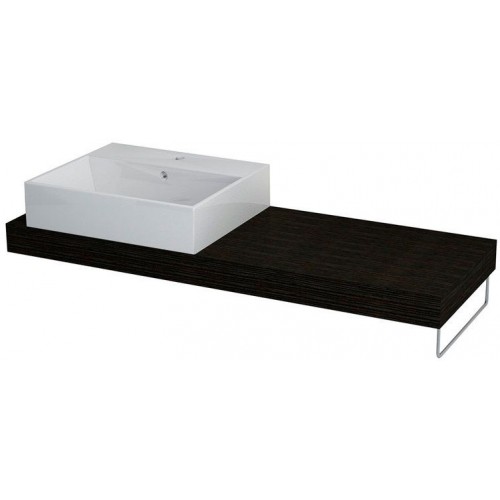 SAPHO ELSA 59705LDB deska 120x44cm, otvor vlevo,dub tmavý SAPHO ELSA 59705LDB deska 120x44cm, otvor vlevo,dub tmavý