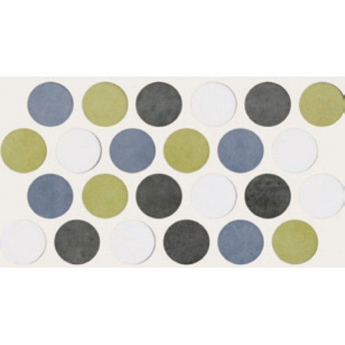 SAPHO ENZO Circulos Blanco keramická mozaika 13,5x25 ENZ020 SAPHO ENZO Circulos Blanco keramická mozaika 13,5x25 ENZ020