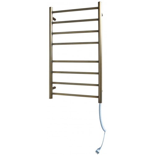 SAPHO REDONDO Elektrický sušák ručníků, kulatý, 500x900 mm, 75W, bronz ER320