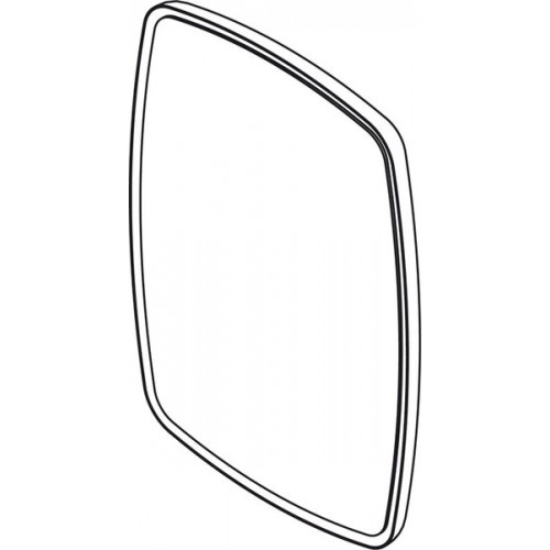 SAPHO FLOAT zrcadlo s RGB osvětlením 50x70cm, bílá, "soudek" 22579