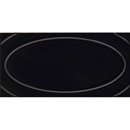 SAPHO FORMAE Oval Ebony keramická obkládačka 13x26 OVA2 SAPHO FORMAE Oval Ebony keramická obkládačka 13x26 OVA2