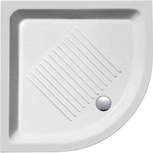 SAPHO Keramická sprchová vanička, čtvrtkruh 90x90x12cm, R550 449011 SAPHO Keramická sprchová vanička, čtvrtkruh 90x90x12cm, R550 449011