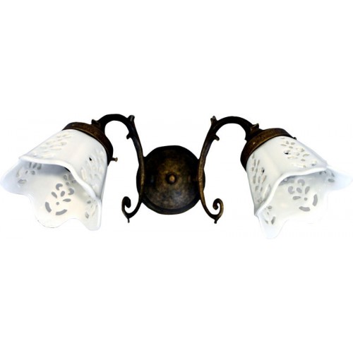 SAPHO BRINDISI svítidlo E14 2x40W, 230V, keramické stínítko, bronz MC052 SAPHO BRINDISI svítidlo E14 2x40W, 230V, keramické stínítko, bronz MC052