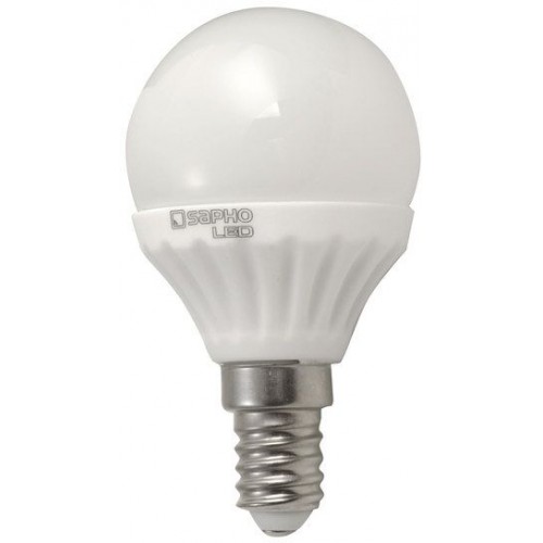 SAPHO LED žárovka 4W, E14, 230V, teplá bílá, 290lm LDB162 SAPHO LED žárovka 4W, E14, 230V, teplá bílá, 290lm LDB162