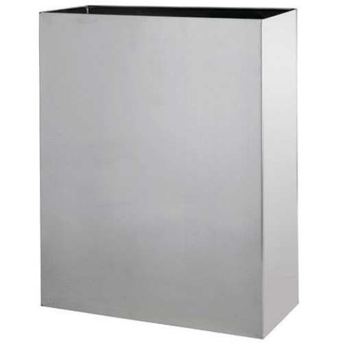 SAPHO Hranatý odpadkový koš závěsný 25l, broušená nerez 125115045