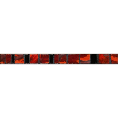 SAPHO PIZARRA Listelo Flash Rojo keramická listela 4,5x50 (P7) PZR008