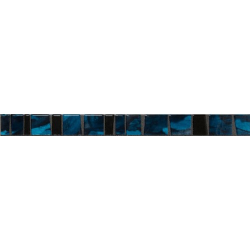 SAPHO PIZARRA Listelo Flash Azul keramická listela 4,5x50 (P7) PZR009