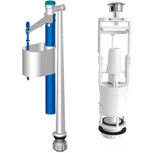 SAPHO Splachovací souprava s dvojtlačítkem, 1/2 ", chrom SSUV12 SAPHO Splachovací souprava s dvojtlačítkem, 1/2 ", chrom SSUV12