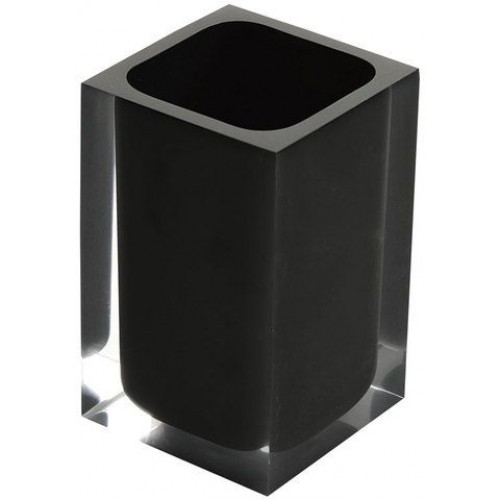 SAPHO RAINBOW sklenka na postavení, černá RA9814